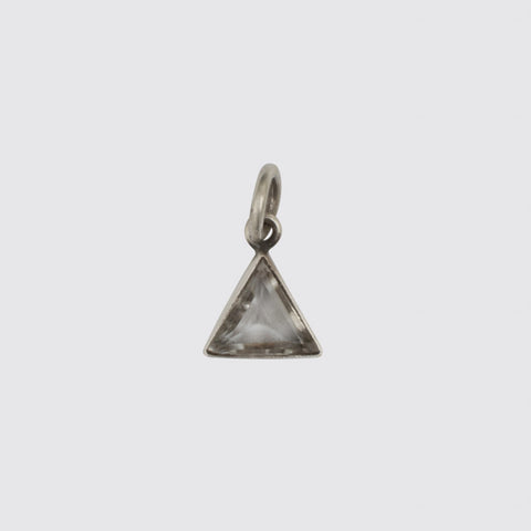 Faceted Triangle Stone Charm - PJ1415