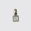 Small Faceted Square Stone Charm - PJ1416
