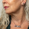 Multi Stone Bar Amulet Necklace - PJ1419
