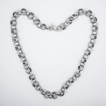 Victorian Style Round Link Chain Necklace - PJ1426A