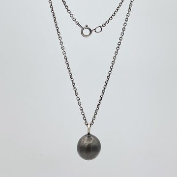 Clear Quartz Faceted Ball Pendant Necklace