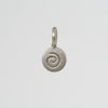 Disc with Hand Etched Spiral Charm