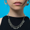 Handmade Ball Chain Necklace With Ball Fringe - PJ442