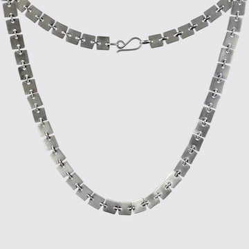 Square Disc Chain Necklace