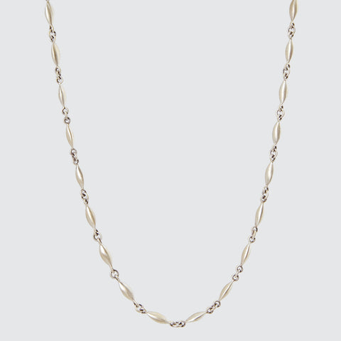 Long Rice Chain Necklace