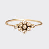 Vintage Inspired Nine Stone Diamond Ring in 10k Rose Gold