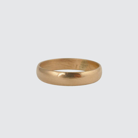 Domed Solid Gold Band