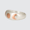 Phases Of The Moon Copper Inlay Ring