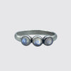 Three Cabochons in a Row Stacking Ring - RJ535