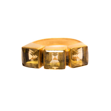 Faceted Stone Square Stacking Ring - RJ536 L DIS.