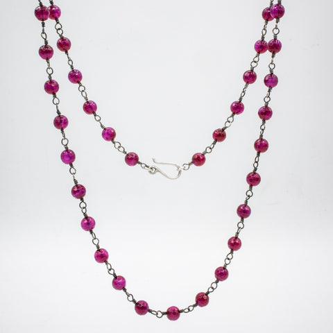 Ruby Jade Rosary Chain