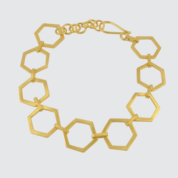 Hexagonal Link Bracelet