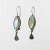 Faceted Marquis Drop Earrings with Fan Dangle