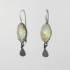 Faceted Marquis Drop Earrings with Fan Dangle