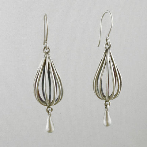 Wire Cage Droplet Earring