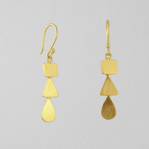 Small Organic Cascade Earrings