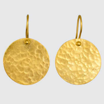 Large Hammered Disc Drops
