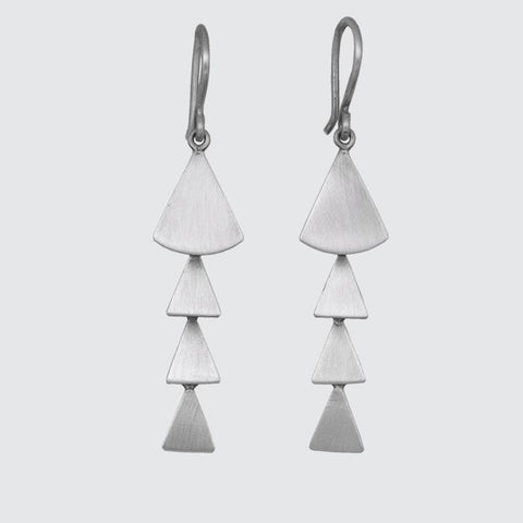Long Fan Cascade Earrings