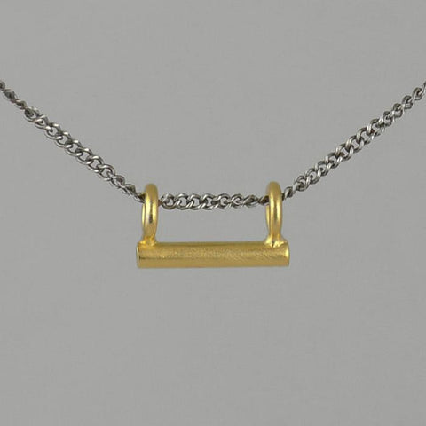 Tiny Bar Amulet Necklace