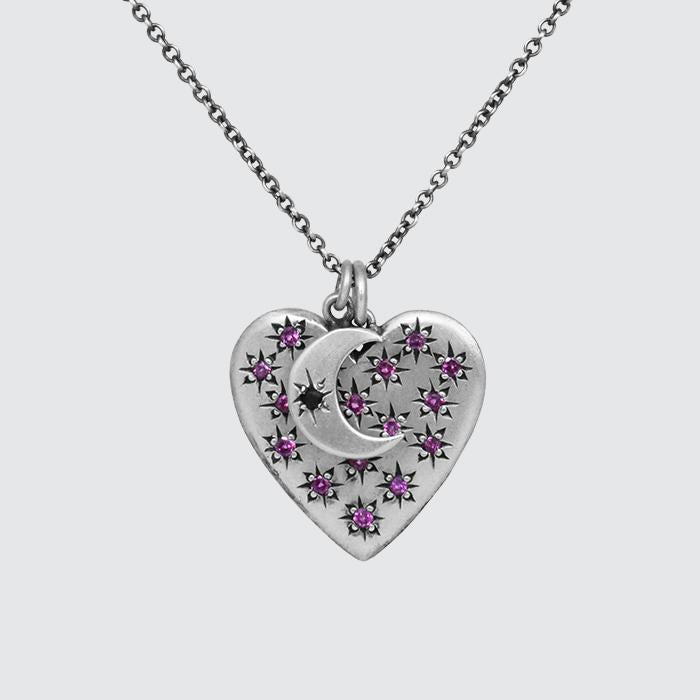Monogram Heart Charm Necklace — Soul & Story