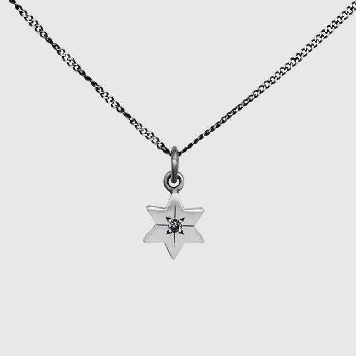 Double diamond star necklace by Rhiannon Lewis | Finematter
