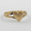 Sweet and Dainty Solid Gold Heart Ring