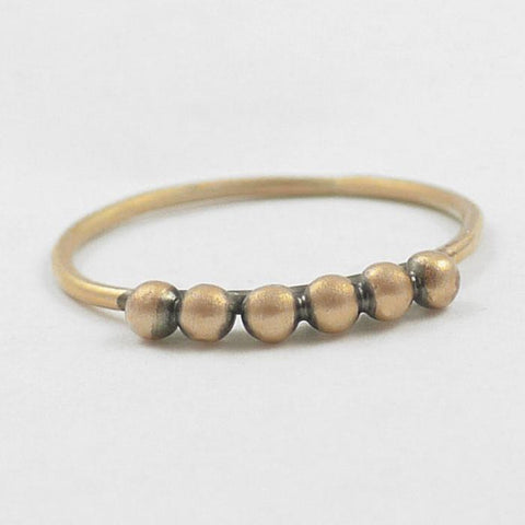 Six Ball Granulated Stacking Ring