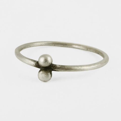 Two Ball Granulated Ring