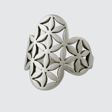 Flower of Life Cut Out ring 1