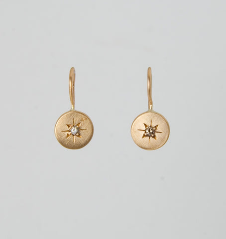 Disc Drop with Star Set Stone