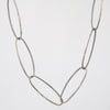 Oval Link Hammered Chain Necklace