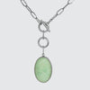 Toggle Necklace with Oval Cabochon